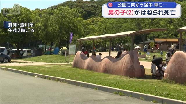 男の子（2）がはねられ死亡　公園に向かう途中 車に…　愛知・豊川市
