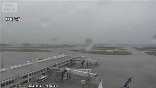 【台風6号】ANAとJALで沖縄発着便がすべて欠航　2日もJALは124便が欠航