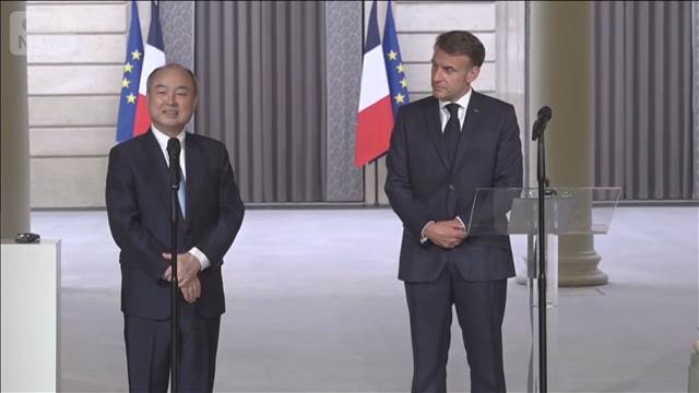 ソフトバンクG孫正義氏　フランスにAIデータセンター建設へ　最大14兆円規模