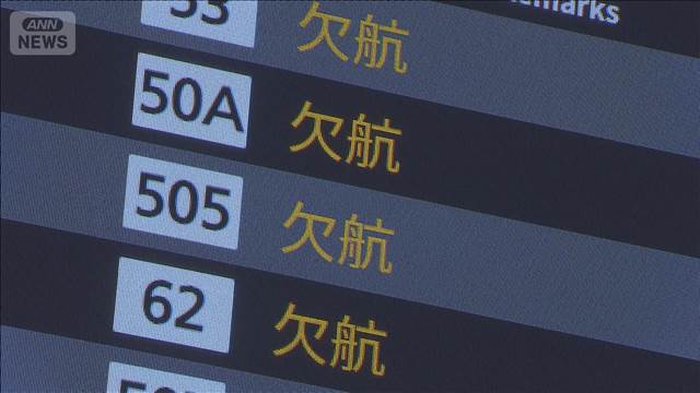 【台風6号】JALとANA 国内線524便欠航　首都高の通行止めはなし
