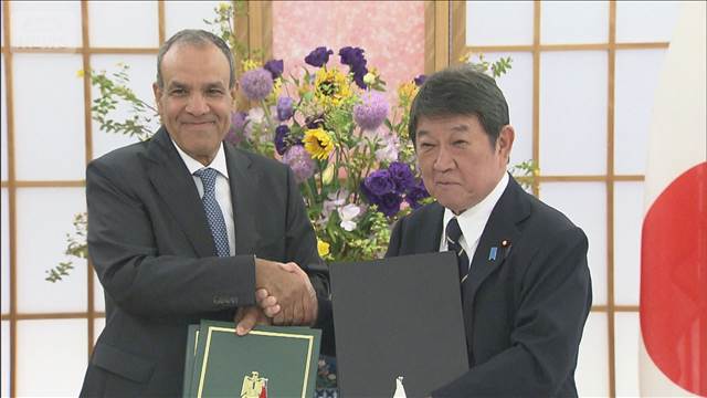 茂木大臣　“仲介役”エジプト外相とイラン情勢議論