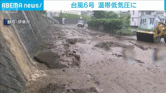 【台風6号】3日午後9時に関東の東の海上で温帯低気圧に　気象庁