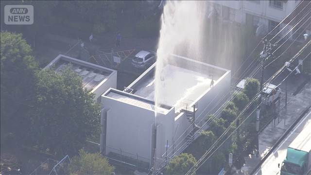 団地で6時間にわたり水噴出　「高さ10m」バルブ老朽化か 相模原市