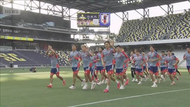 サッカーW杯　日本代表　ベースキャンプ地のナッシュビルで公開練習