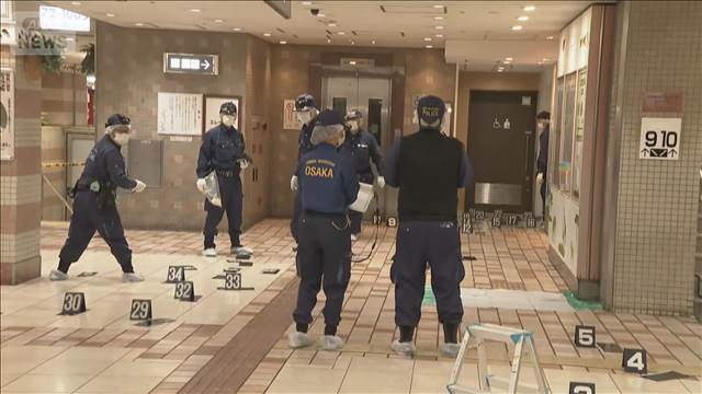 外国人とみられる女性が刺される　大阪・天王寺区の地下街で　襲った2人組の男は逃走