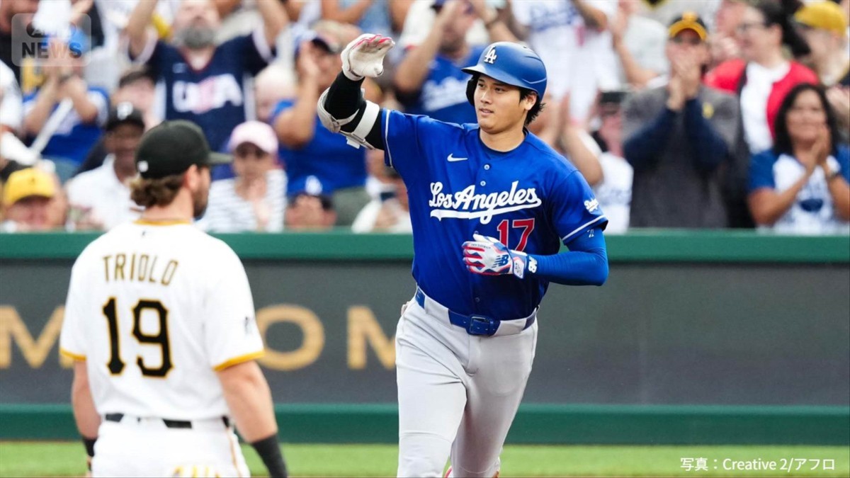 ドジャース・大谷翔平選手 13号も「左ひざの炎症」で途中交代