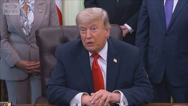 トランプ大統領　ホルムズ海峡通航は「恒久的に無料」　核合意なければ攻撃再開も示唆