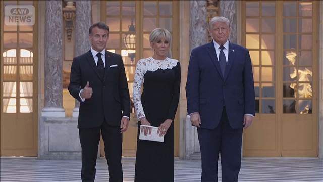 マクロン氏　トランプ氏とベルサイユ宮殿で夕食会　華やかな演出でつなぎとめる狙いか