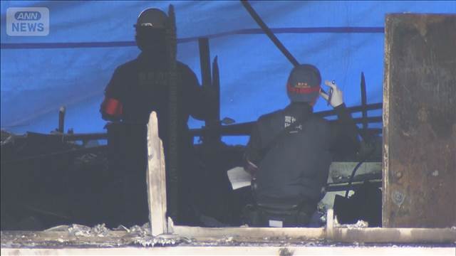 小学校火災から一夜明け… 出火原因解明へ実況見分