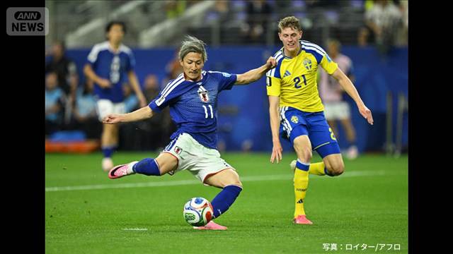 【速報】日本 2位で決勝T進出　スウェーデンと引き分け　前田大然、今大会初ゴール