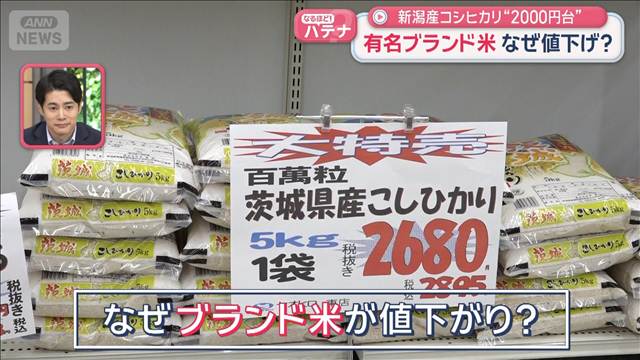 有名ブランド米　なぜ値下げ？　新潟産コシヒカリ“2000円台”