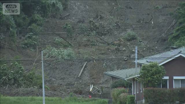 住宅に土砂が流入　1人行方不明3人搬送　山口・平生町