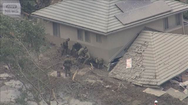 【速報】山口・平生町の土砂崩れ　74歳の住人男性見つかる　心肺停止　消防