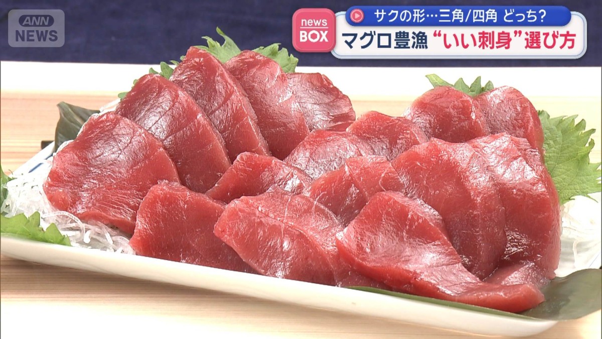 マグロが豊漁　“お得で美味”いい刺身の選び方は？　サクの形…三角/四角どっち？