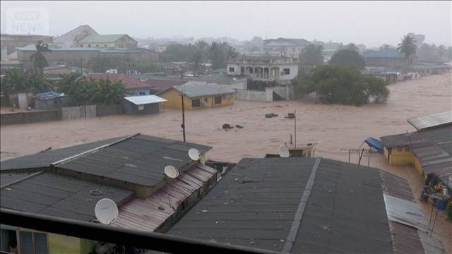 ガーナで豪雨による洪水12人死亡　7人行方不明首都を含む広範囲で被害