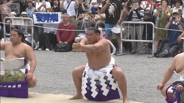 横綱・豊昇龍と大の里が熱田神宮で奉納土俵入り　休場明けからの再起を目指す