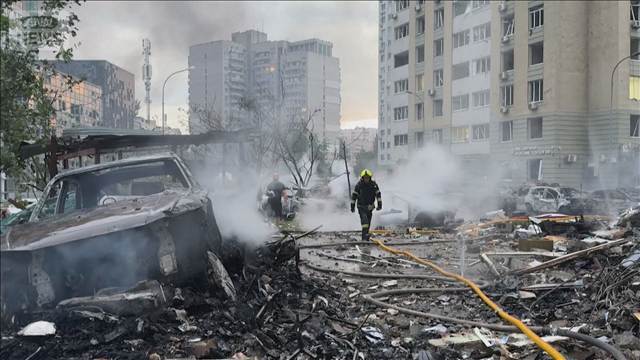 キーウに再び攻撃　11人死亡約60人けが