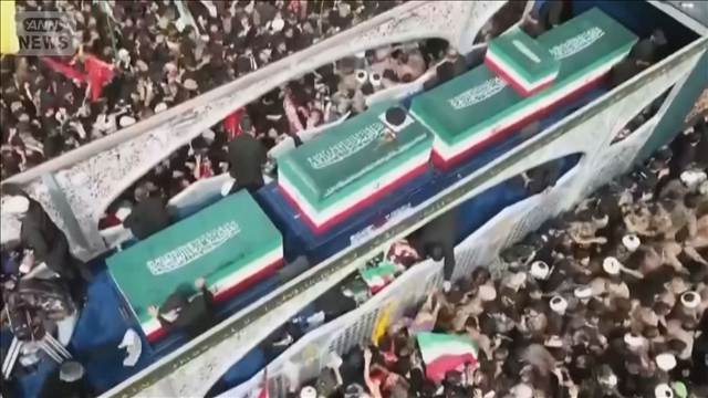 イラン前最高指導者の国葬　イスラム教シーア派の聖地で追悼続く