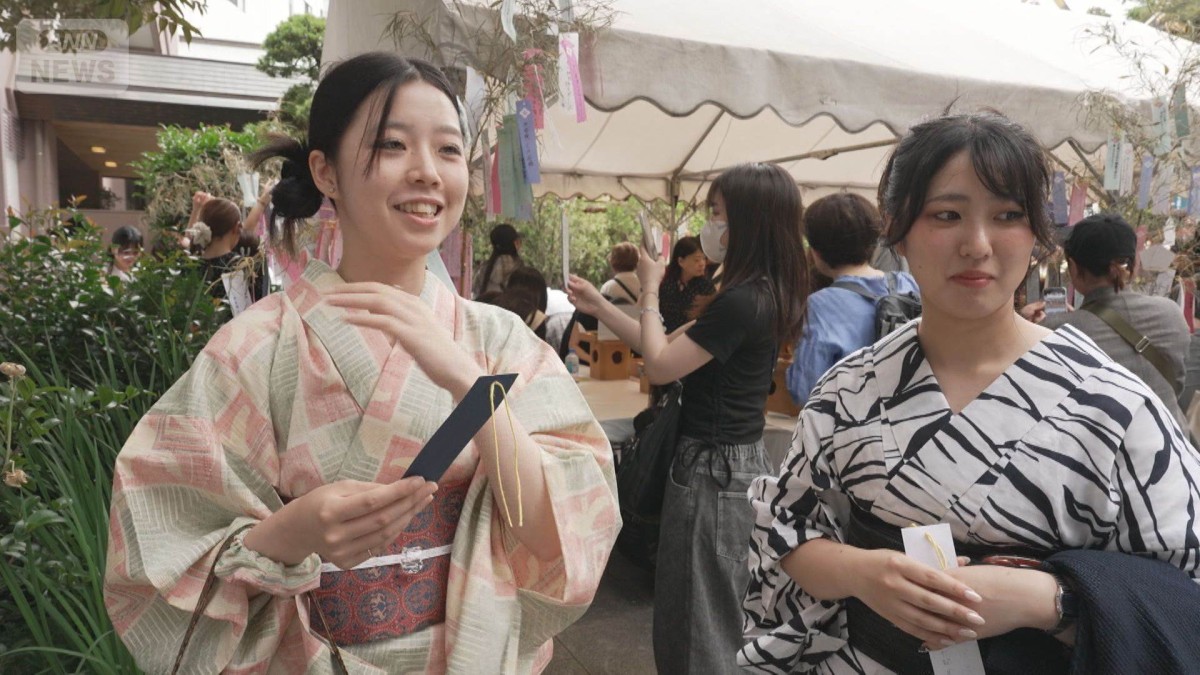 短冊に願いを込めて… “縁結び”の東京大神宮で「七夕祈願祭」