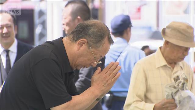 安倍元総理銃撃から4年 「忘れてはいけない」 現場近くに献花台 多くの人が追悼