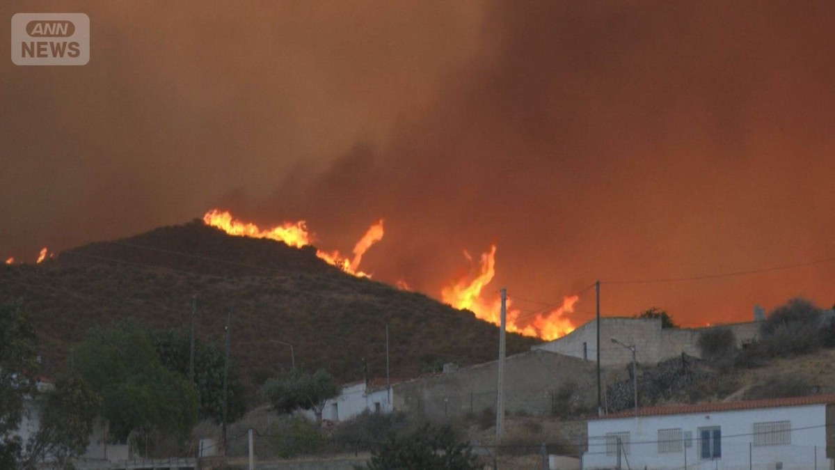 スペイン南部で大規模山火事　“異常な速さ”で延焼　火災に巻き込まれ12人死亡