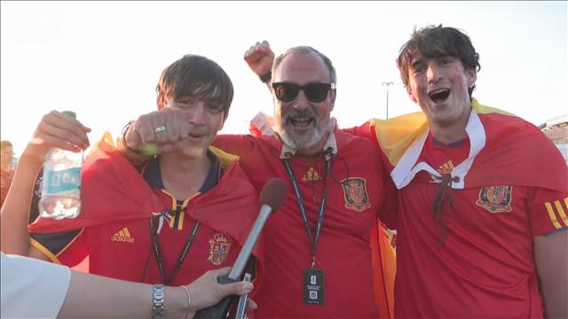 「やった！チャンピオンだ」　スペイン優勝にサポーター歓喜