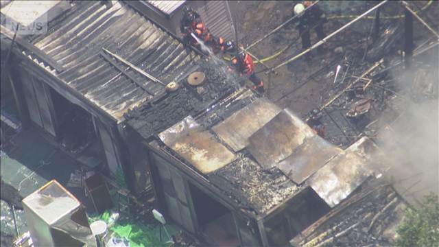 陸自の朝霞駐屯地で「黒煙」　ゴミ集積場から出火か
