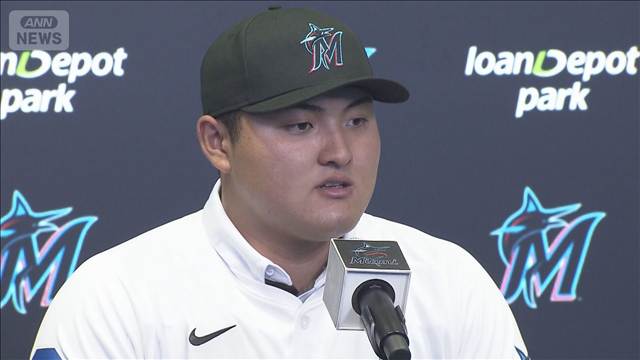 マーリンズから8巡目で指名 佐々木麟太郎　現地で入団会見　メジャーへ意気込み語る