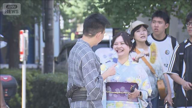 きょう隅田川花火大会　警察官らも熱中症対策