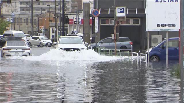 梅雨前線の停滞で東北・北陸各地大雨に　がけ崩れや冠水被害