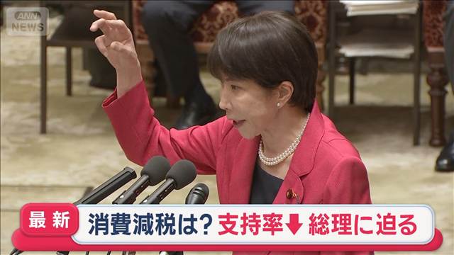 食料品の消費減税いつから？　内閣支持率が低下