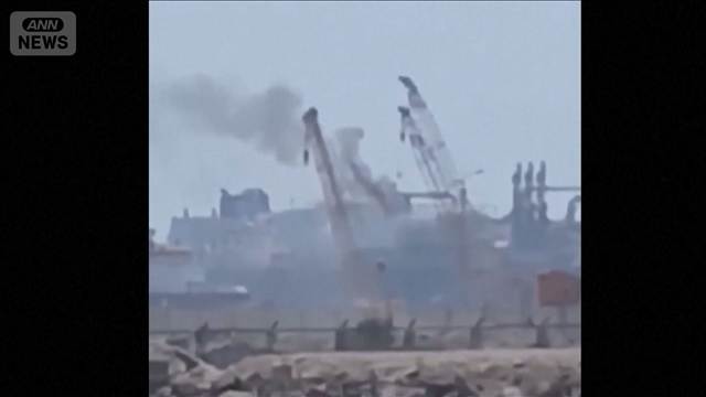 エジプトの港でLNG貯蔵船炎上　米国所有でドローンによる攻撃受けたか？当局が調査
