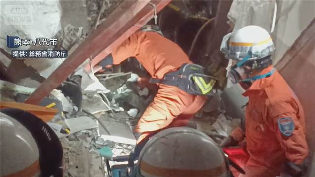 8人死亡 不明1人の救助活動続く　日本製紙工場で煙突崩落　熊本・八代市