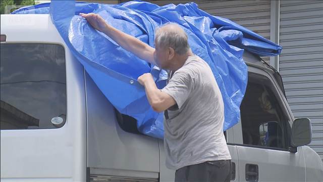 熊本・八代市　暑さの中 避難生活続く ライフライン復旧していない地域も