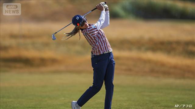 全英女子オープン　桑木志帆が2位発進 自身メジャー最高位の好スタート