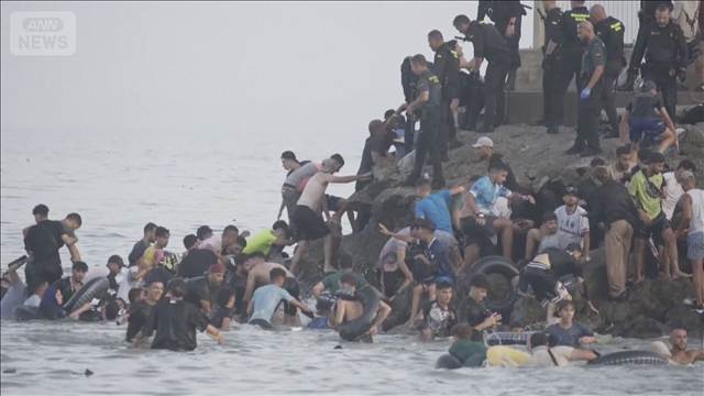 スペイン領セウタで不法入国拡大 約6万人侵入か　政府が国境警備強化で軍・警察派遣