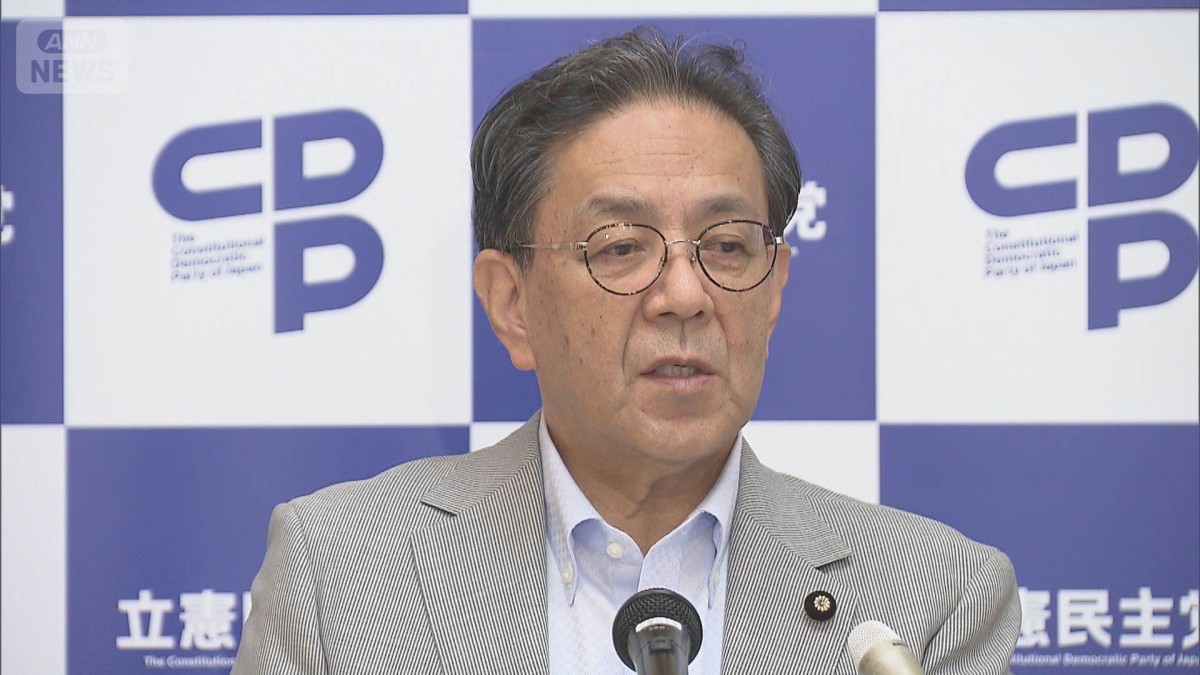 立憲水岡代表　合流巡り「執行部として方向性示す」　党内からは依然として慎重論