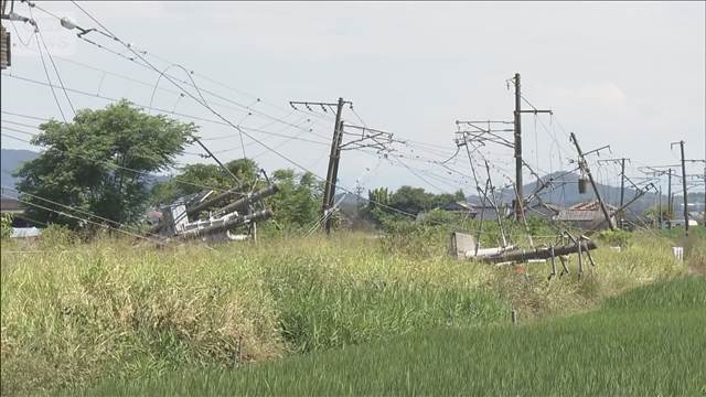 宇土市と八代市の間を走る在来線　運行再開見込みたたず　熊本地震