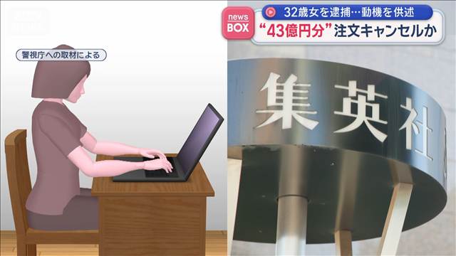 “43億円分”注文キャンセルか　32歳女を逮捕…何を買おうと？