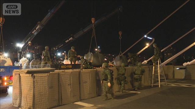 台北中心への攻撃阻止「橋封鎖」訓練 大規模軍事演習で戦車配置　総統も訓練視察