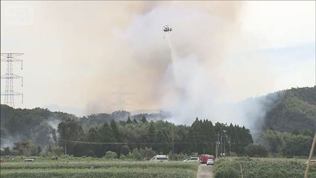 熊本地震 被災地の宇城市で竹やぶ火災　13時間後に鎮圧