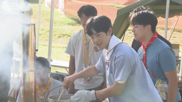 悠仁さま　広島訪問2日目　キャンプ場で朝食作り　自ら設営したテントで1泊