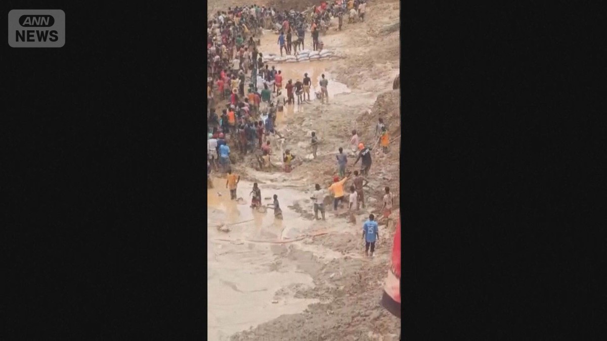 中央アフリカの金鉱山で地滑り　多数の人が生き埋め　地元当局100人以上が死亡