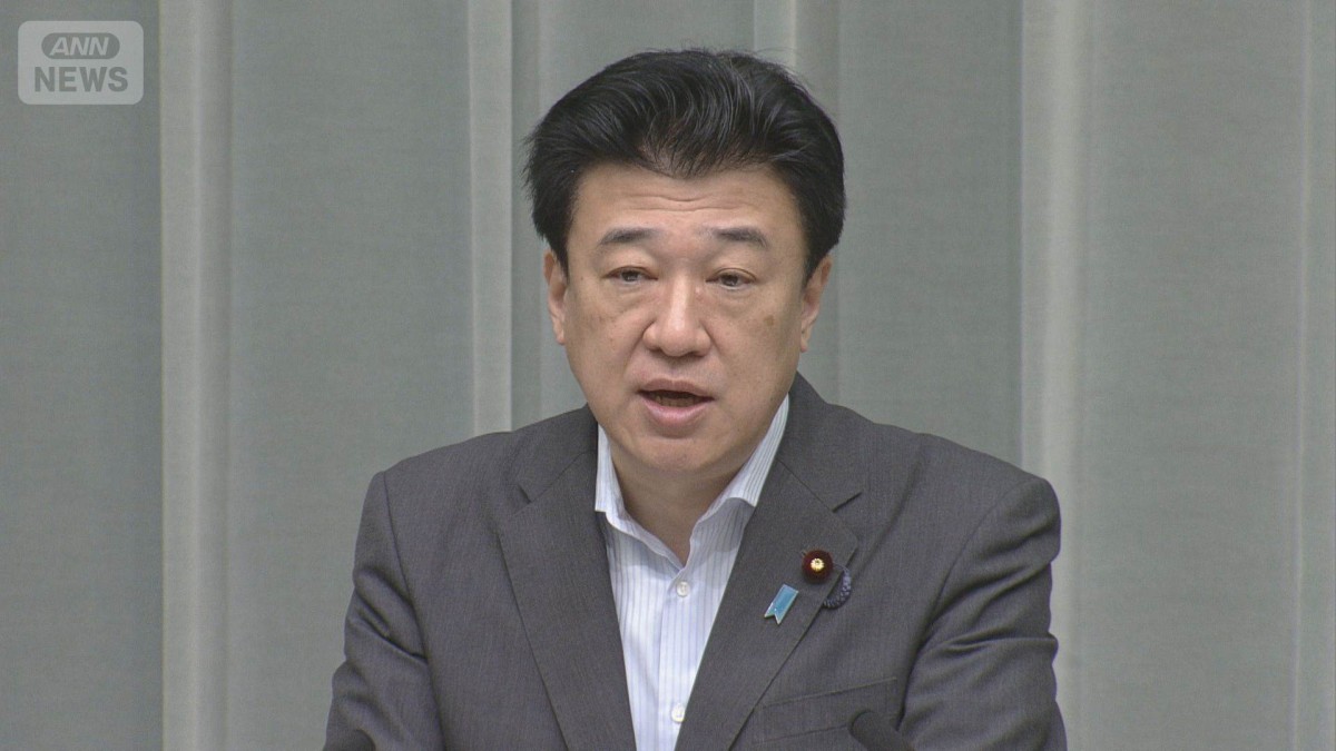 木原官房長官「命を守る行動を」　石川・富山大雨