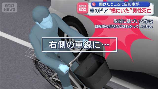 車のドア“横にいた”男性死亡　開けたところに自転車が…　東京・渋谷区