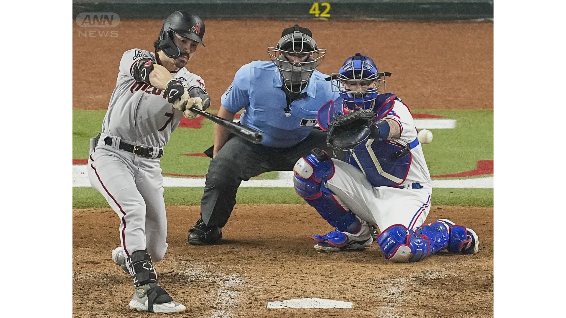 MLBの新人王 ナ・リーグはダイヤモンドバックスのキャロル選手 写真：AP/アフロ
