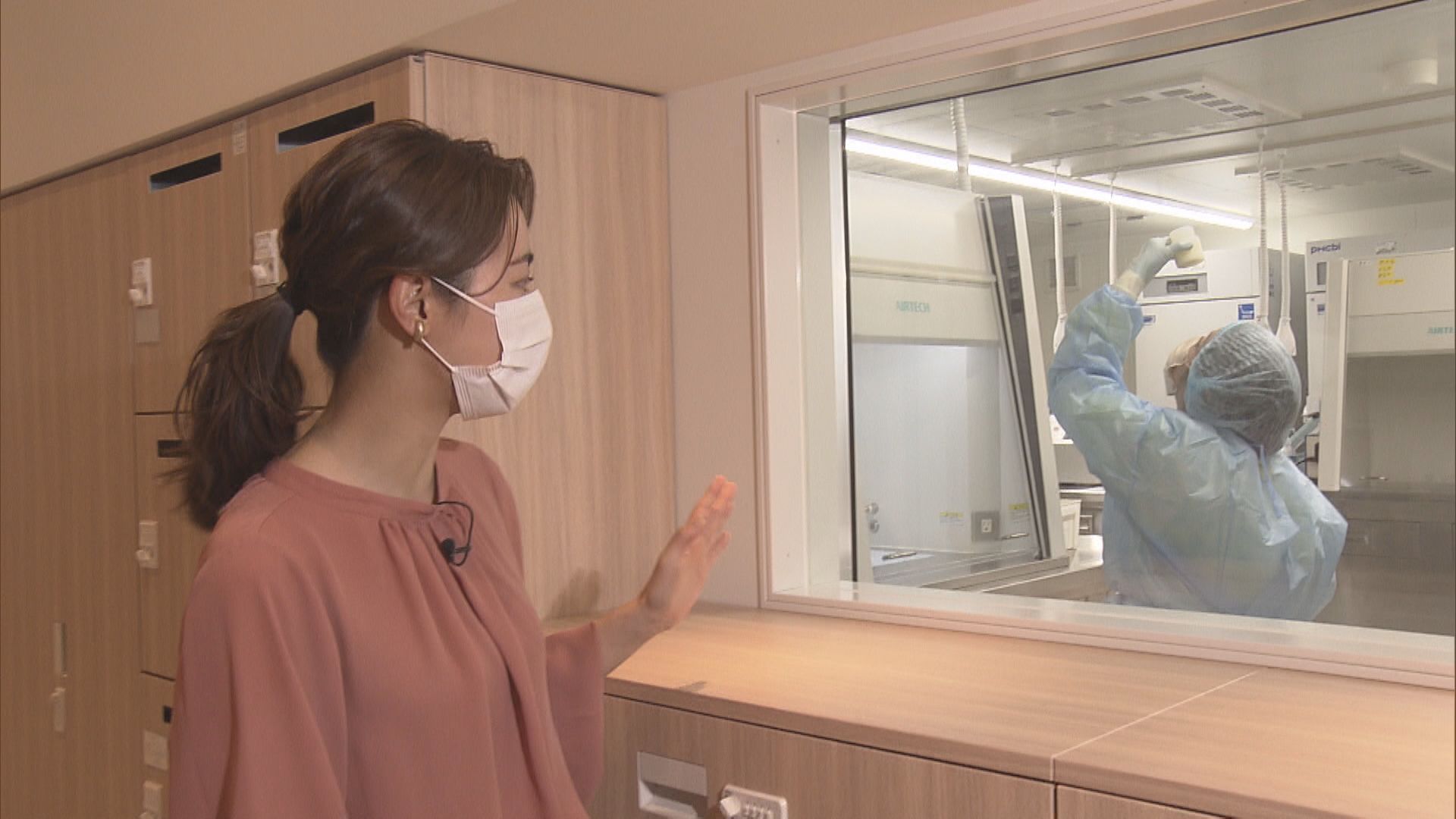 寄付された母乳は、衛生管理された「クリーンルーム」で厳重に扱われる