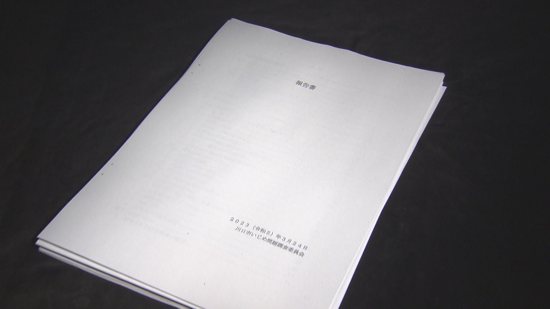 調査委員会の報告書