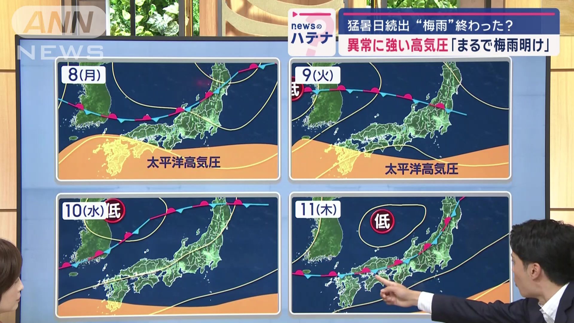太平洋高気圧の動向は？