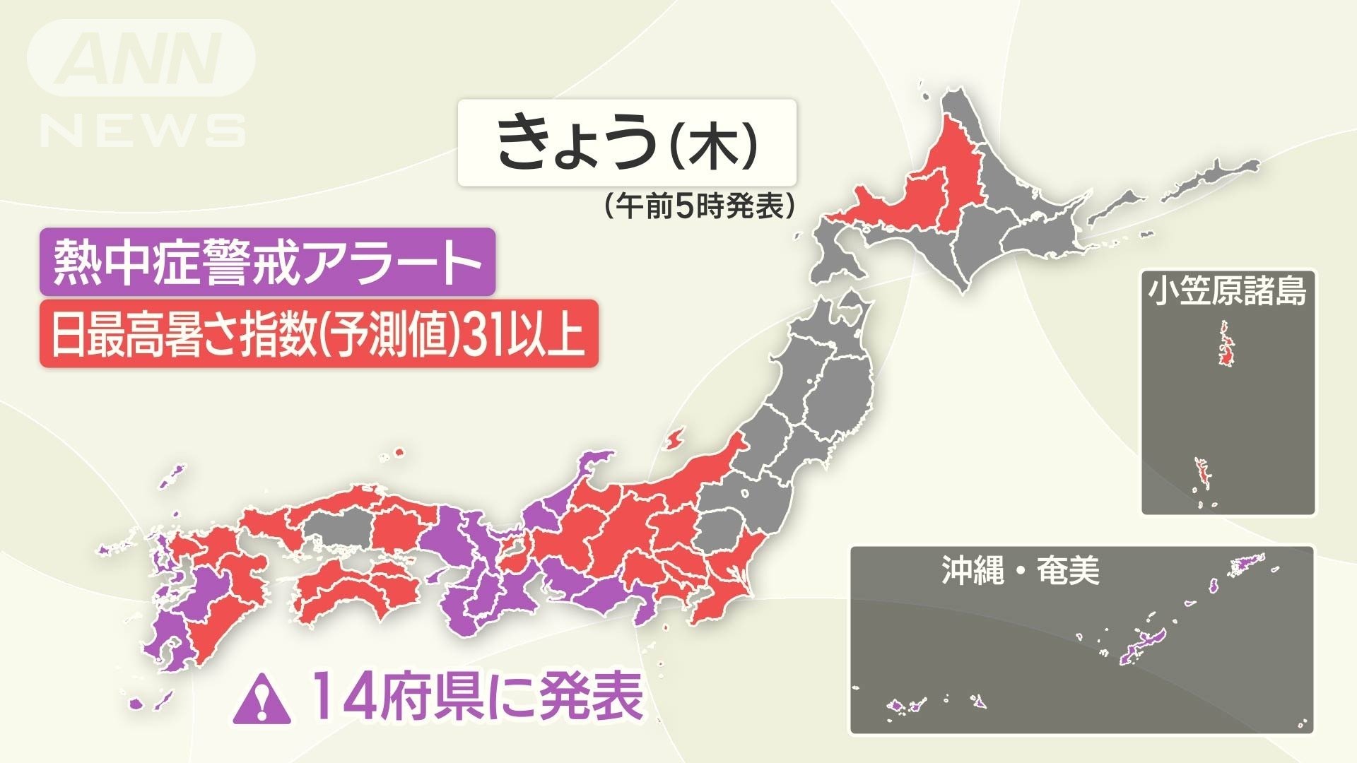 熱中症警戒アラート